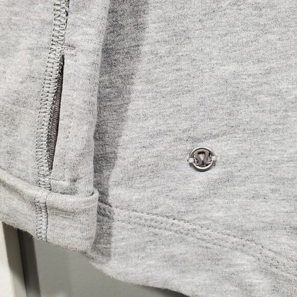 Lululemon Women’s Bliss Break Wrap Jacket Yoga Gray  French Terry Size 4 - Picture 8 of 10